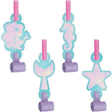 MERMAID SHINE PARTY BLOWOUTS 8CT