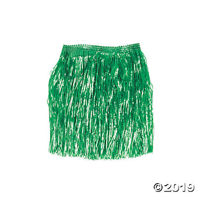 Kiddie Artificial Green Grass Hula Skirt