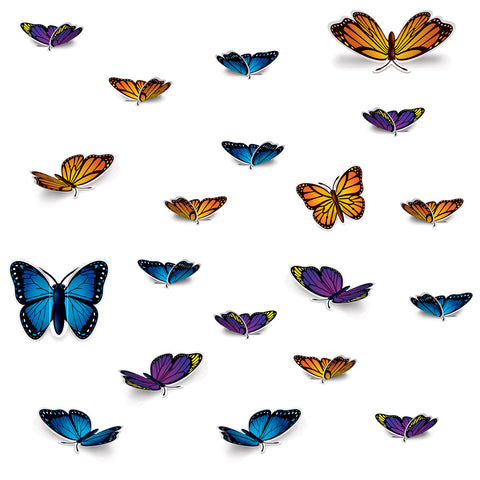 BUTTERFLY CUTOUTS 20 PIECES