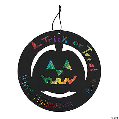 MAGIC SCRATCH HALLOWEEN WREATH CRAFT KIT