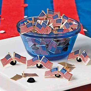 Metal USA Double Flag Clutch Pins