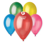 GEMAR METALLIC 12" LATEX BALLOONS 50 COUNT