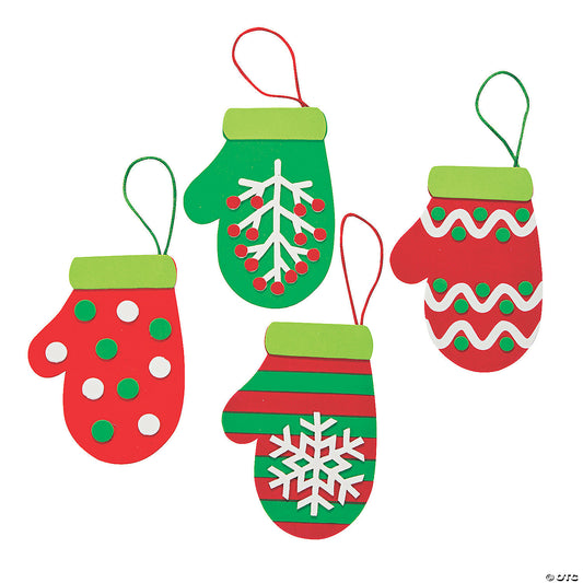 CHRISTMAS MITTEN FOAM CRAFT KIT
