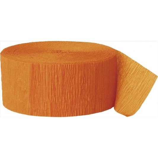 Orange 81' Crepe Streamer