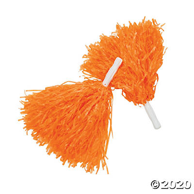 Orange Pom Poms