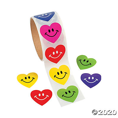 Smile Face Heart Stickers