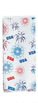 Patriotic Fireworks Cellophane Bags