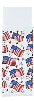 Patriotic Flags Cellophane Bags