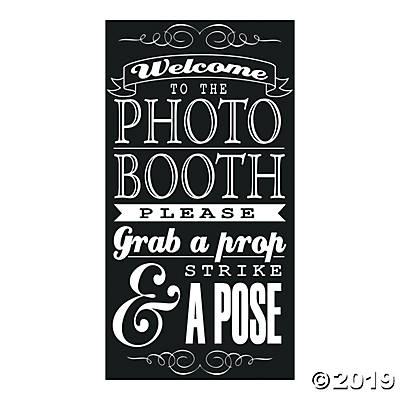 PHOTO BOOTH INSTRUCTION SIGN 15 1/2" x 29 1/2" 1PC