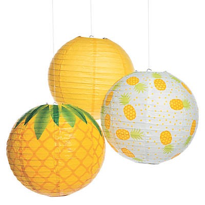 Pineapple Hanging Paper Lanterns
