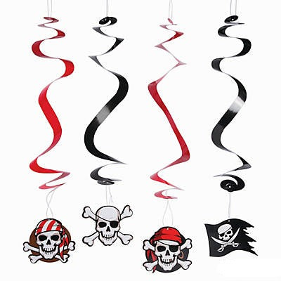 Hanging Pirate Swirl Decorations