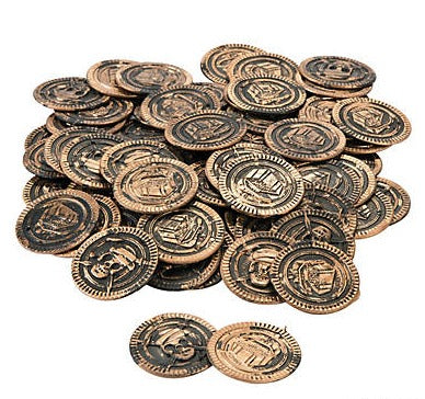 PLASTIC PIRATE COINS