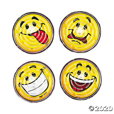 Round Smile Face Pill Maze Puzzles