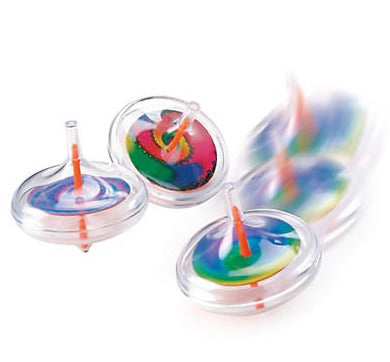 PLASTIC SWIRL SPIN TOPS