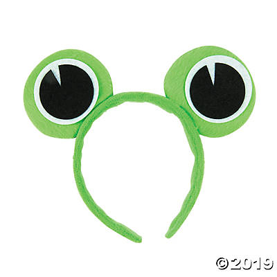 PLUSH FROG EYES HEADBAND 1PC