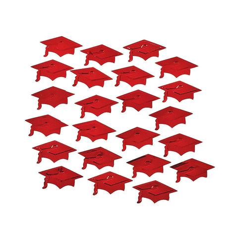 Red Graduation Confetti