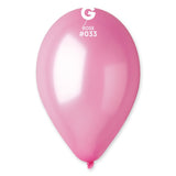 GEMAR METALLIC 12" LATEX BALLOONS 50 COUNT