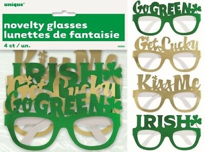 ST PATRICKS DAY FOIL GLASSES