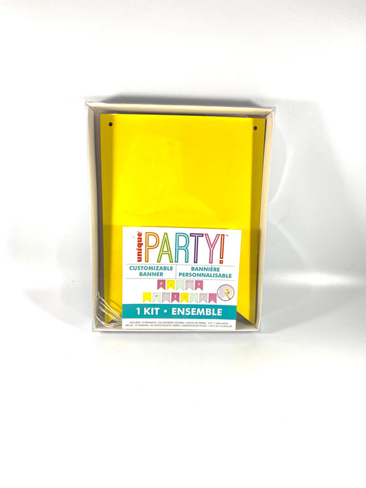 BRIGHT COLOR CUSTOMIZABLE PENNANT BANNER