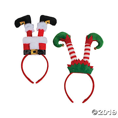 SANTA & ELF LEGS HEADBAND