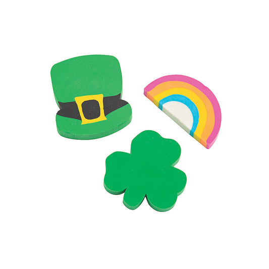St. Patty's Day Erasers