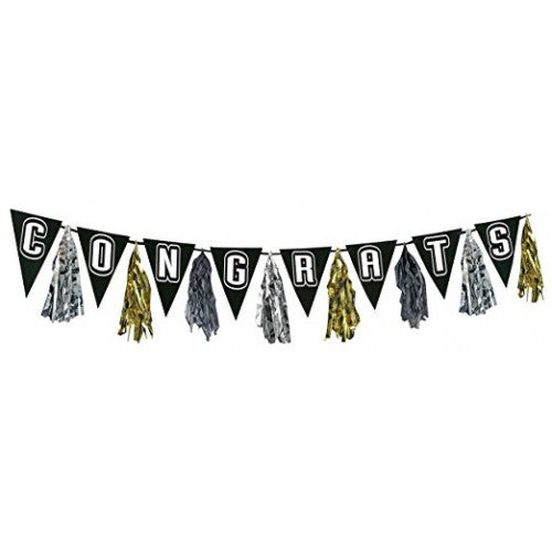 CONGRATULATIONS GRAD TASSEL PENNANT GARLAND