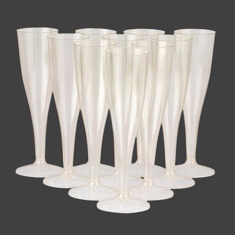 Plastic Champagne Flute Glasses