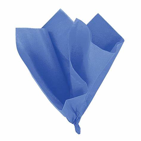 TISSUE PAPER - ROYAL BLUE 20" x 20"  10 pc