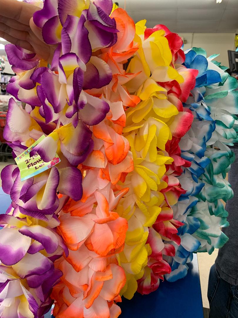 DELUXE TWO TONE HAWAIIAN LEI