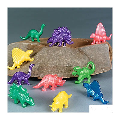 SQUISHY DINOSAURS 24PCS ASSORTED COLORS