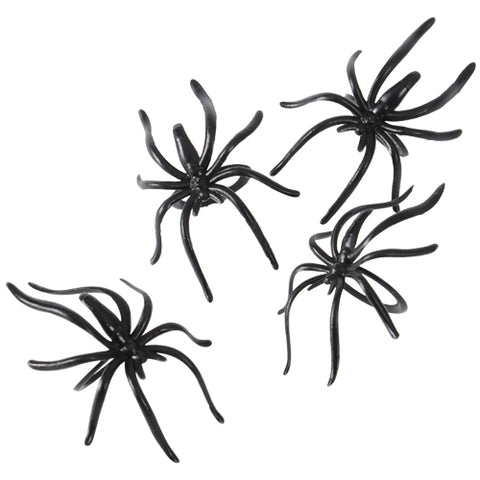 BLACK SPIDER RINGS 36PCS/PKG