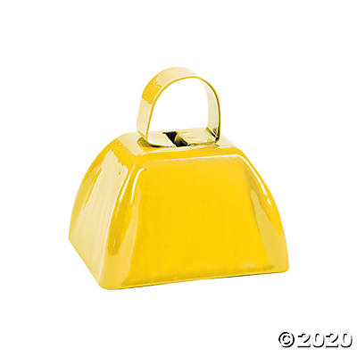 Yellow School Cowbell